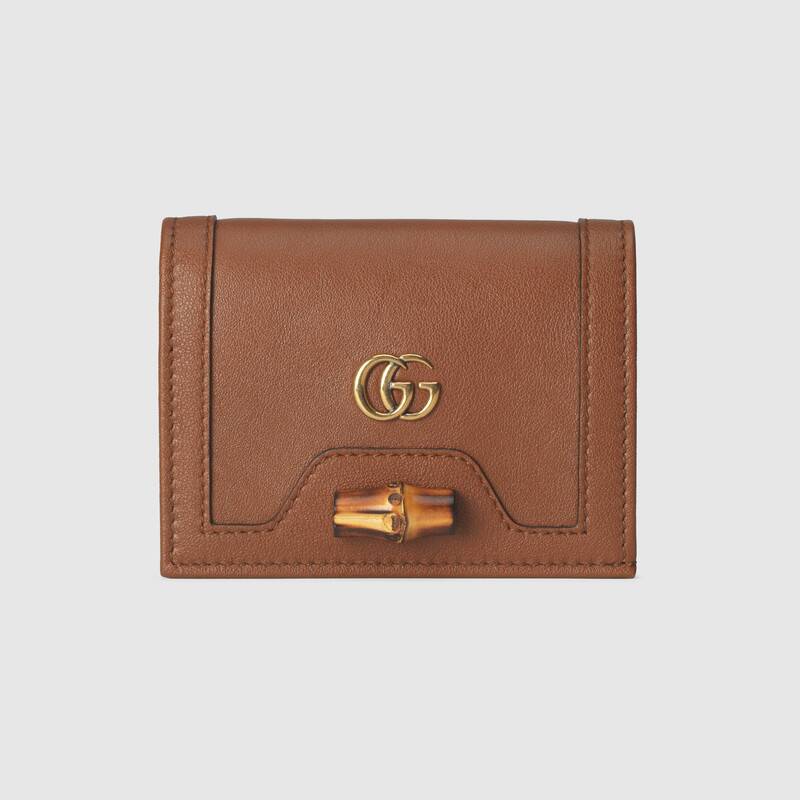 Gucci Diana Card Case Wallet 658244 Brown